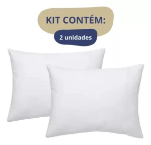 💤 Kit 2 Travesseiros Pena de Ganso 70x50cm Plumax – O Soninho dos Deuses Está Com Desconto! 💫