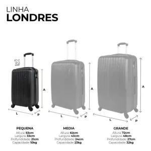 🧳 Mala Pequena de Bordo Londres Swiss Move: Estilo, Segurança e Praticidade Para Viajar Sem Estresse ✈️