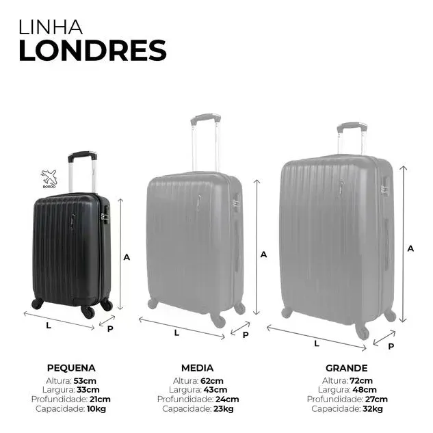 Mala Pequena de Bordo Londres Swiss Move: Estilo, Segurança e Praticidade Para Viajar Sem Estresse ✈️