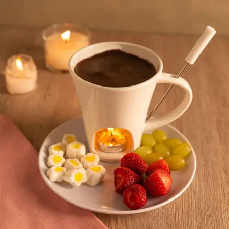 Caneca Para Fondue Lyor em Promoção: Kit 3 Peças -55%